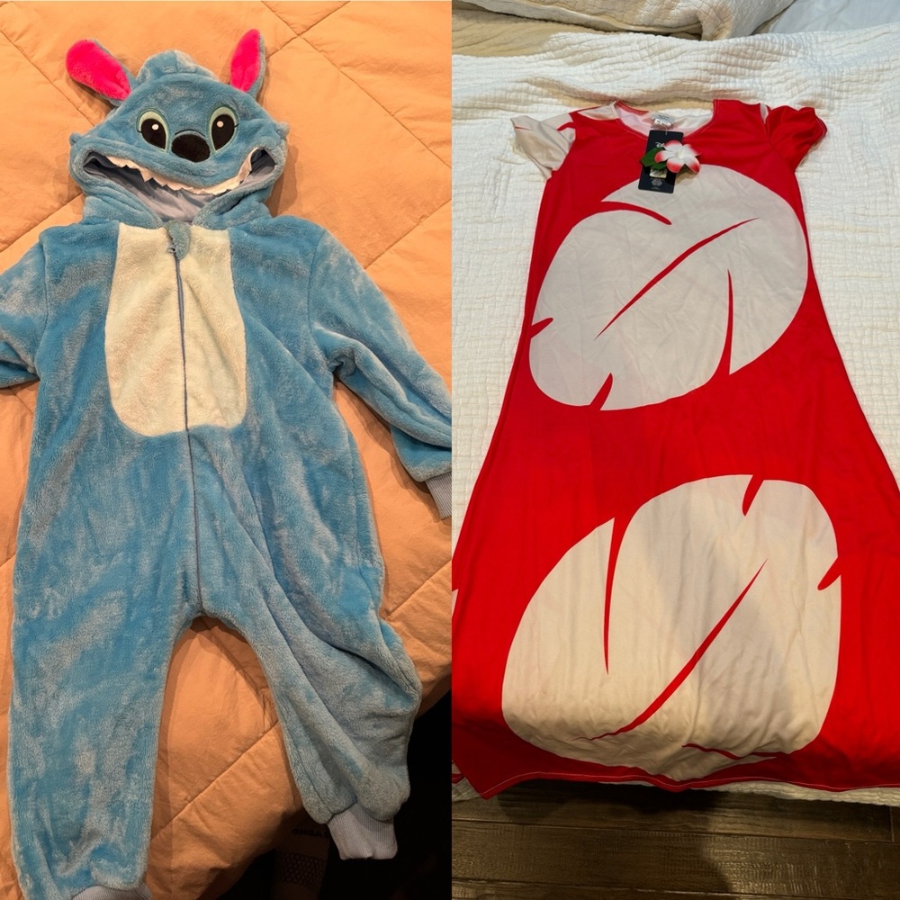 LILO (women’s m) and stitch costumes (1-2T yr old)